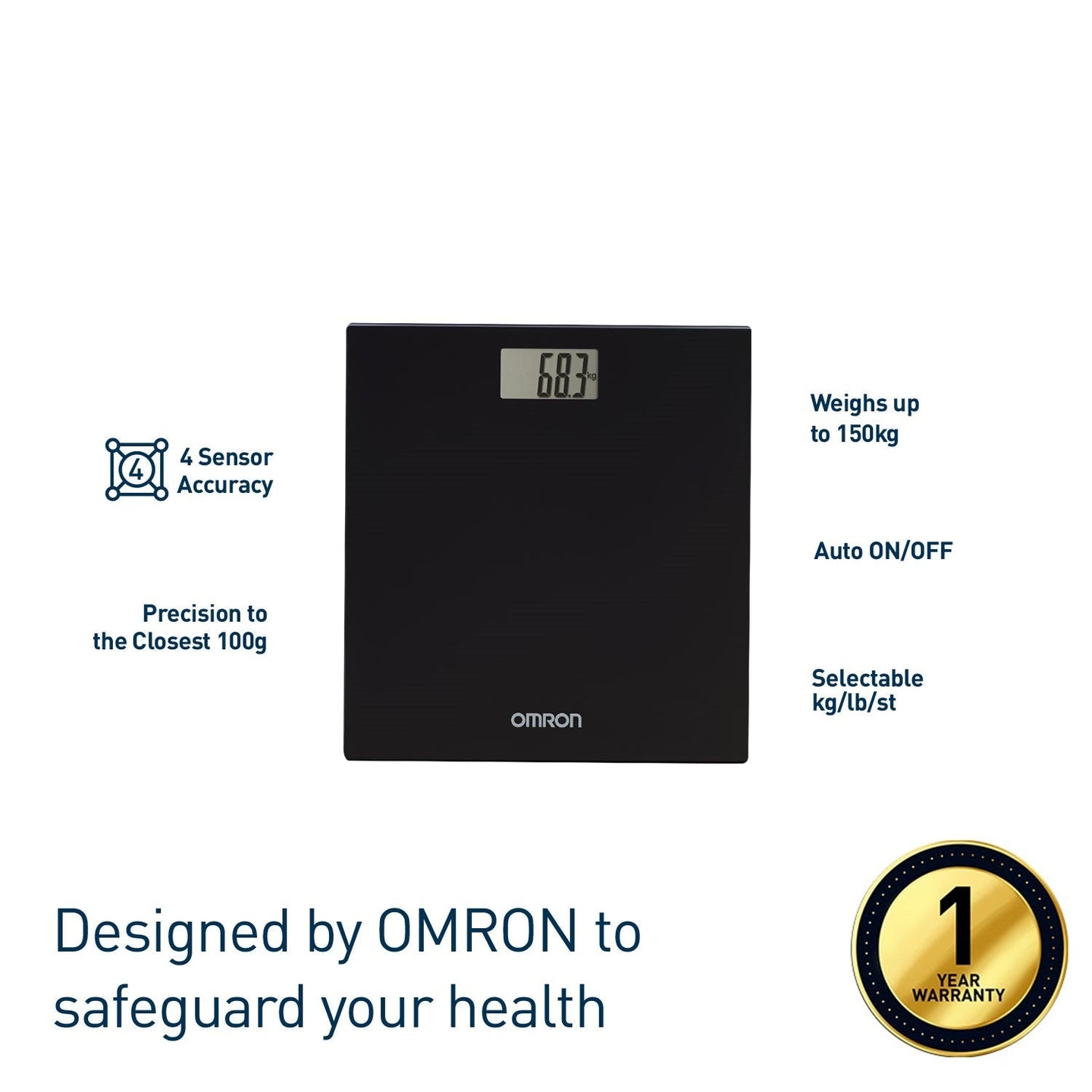 Digital Weighing Scale Black